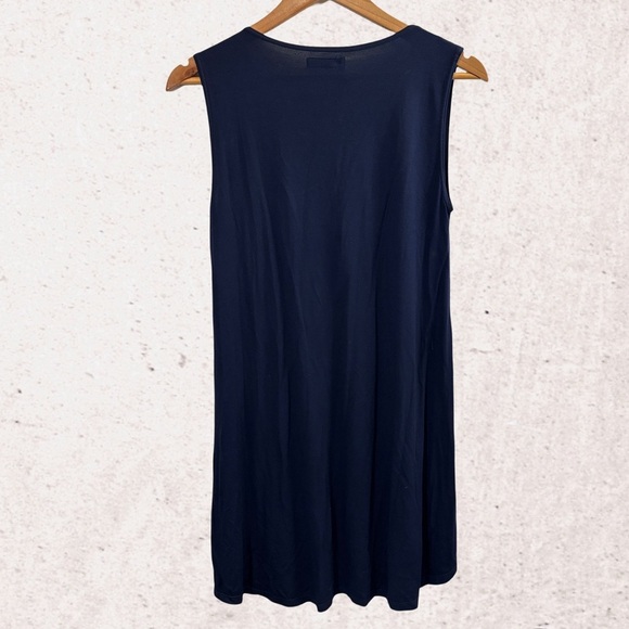 Michael Lauren Blue Tank Top Relaxed Fit - Picture 2 of 4